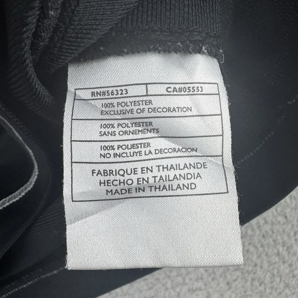 Nike Athletics‎ Vintage Y2K Tee Athletic Silver Tag Spellout Logo Men's M Black
